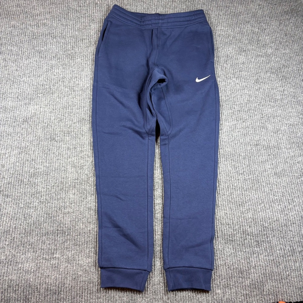 Nike Sweatpants Men's S Sportswear Club Fleece Joggers Navy Blue 716830-410